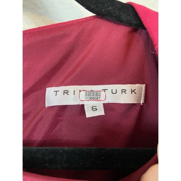 Trina Turk Womens Solid Sheath Dress Red Size 6 - Picture 3 of 3